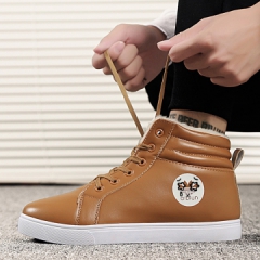 男鞋秋冬季新款加絨棉鞋高幫保暖雪地男鞋韓版潮流男士休閑鞋688